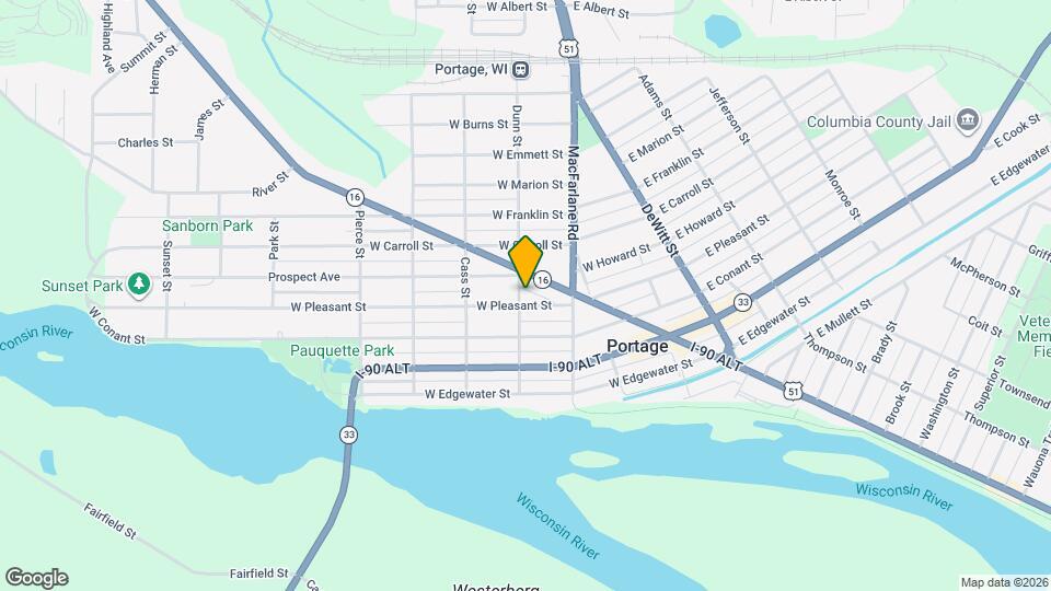 431 W Pleasant St, Unit 1 Map and Location Details