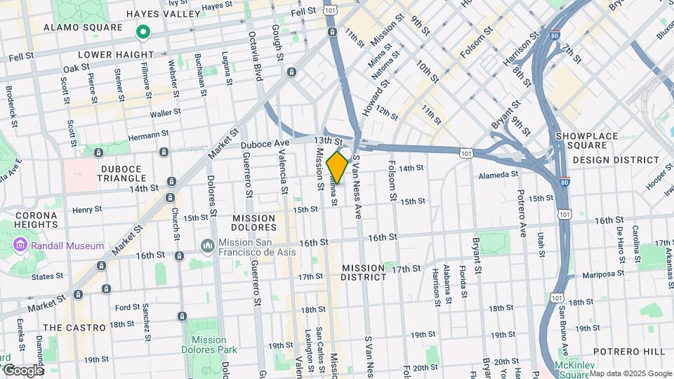 1341 Minna St Map and Location Details