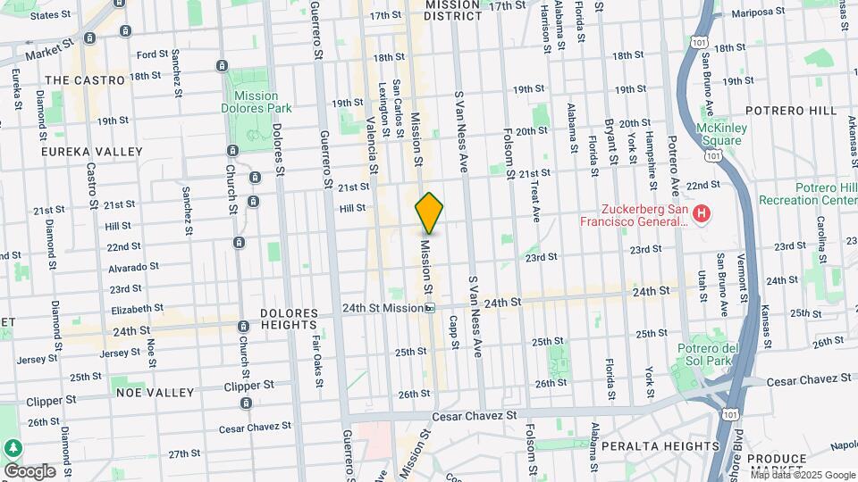 2637-2645 Mission St Map and Location Details