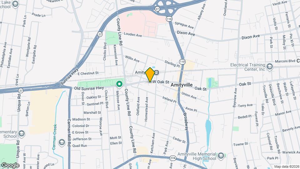 97 W Oak St Map and Location Details