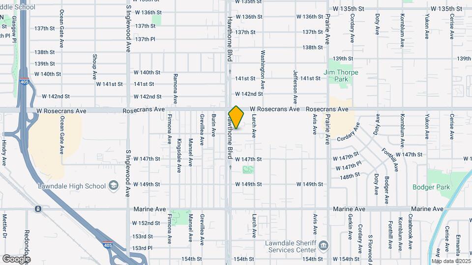 14428 Hawthorne Blvd Map and Location Details