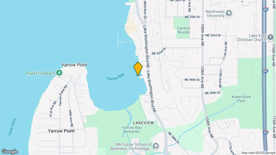 4561 Lake Washington Blvd NE Map and Location Details