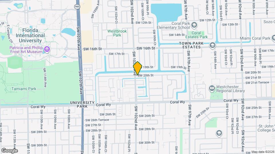 10112 SW 20th St Map and Location Details