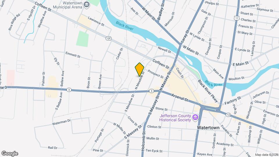 157 N Meadow St Map and Location Details