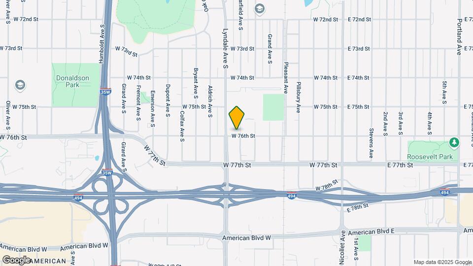 7544 Garfield Ave S Map and Location Details