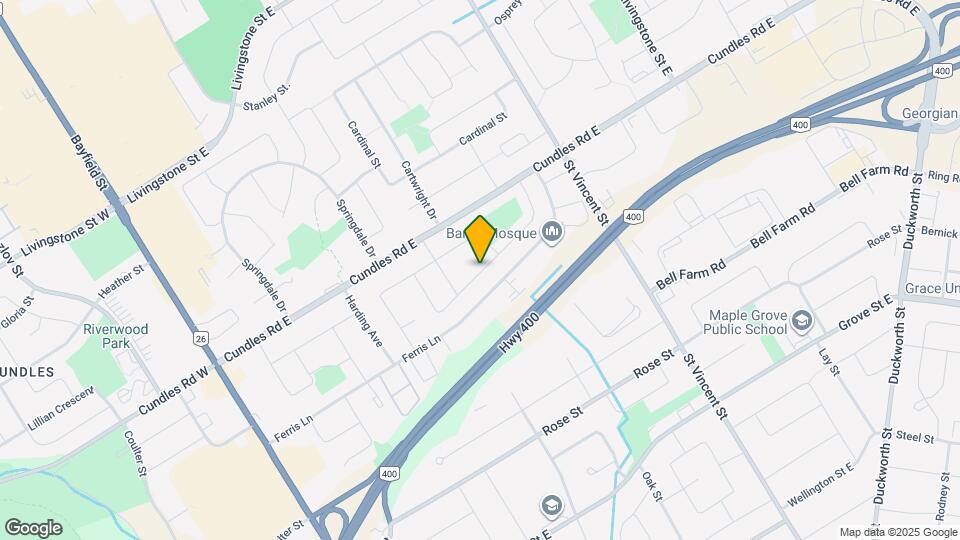 72 Daphne Crescent Map and Location Details