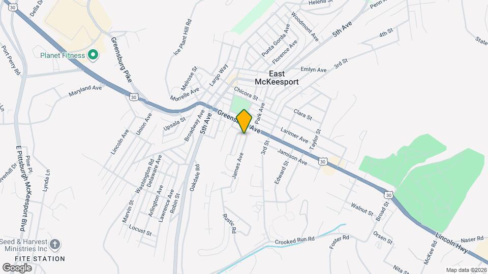 102 James St Mapa y Detalles de la Ubicación