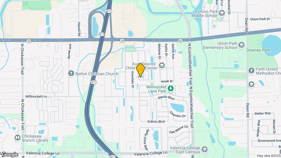 1401 Brookebridge Dr Map and Location Details