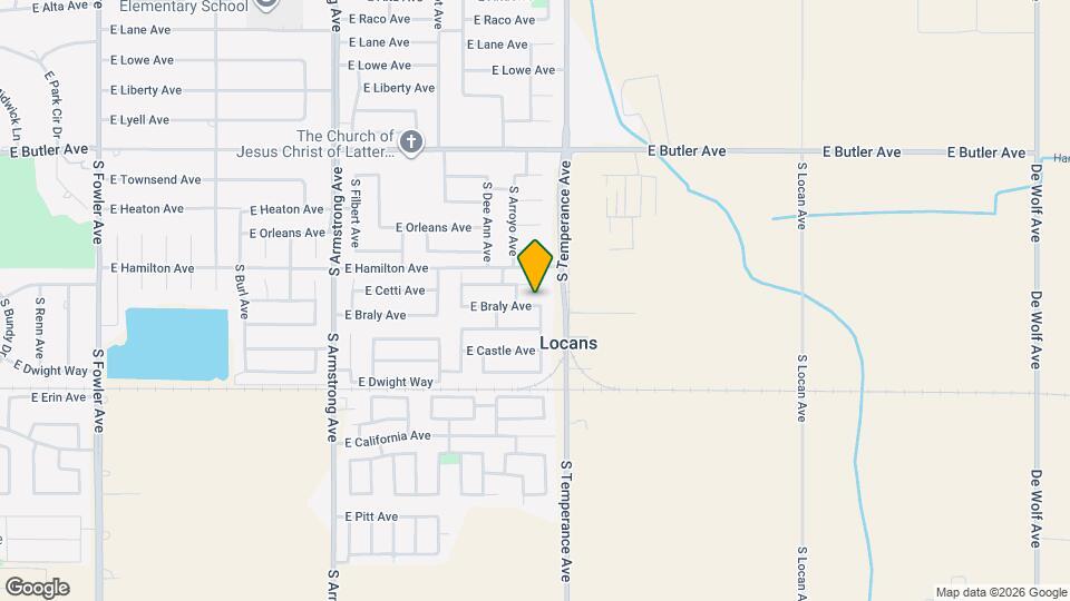 6954 E Braly Ave Map and Location Details