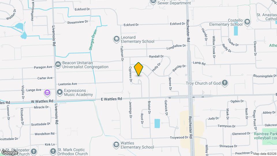 4162 Cypress Dr Map and Location Details