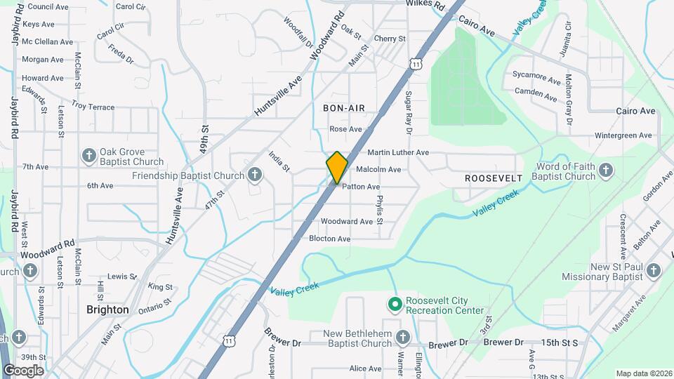 6117 Patton Ave Map and Location Details