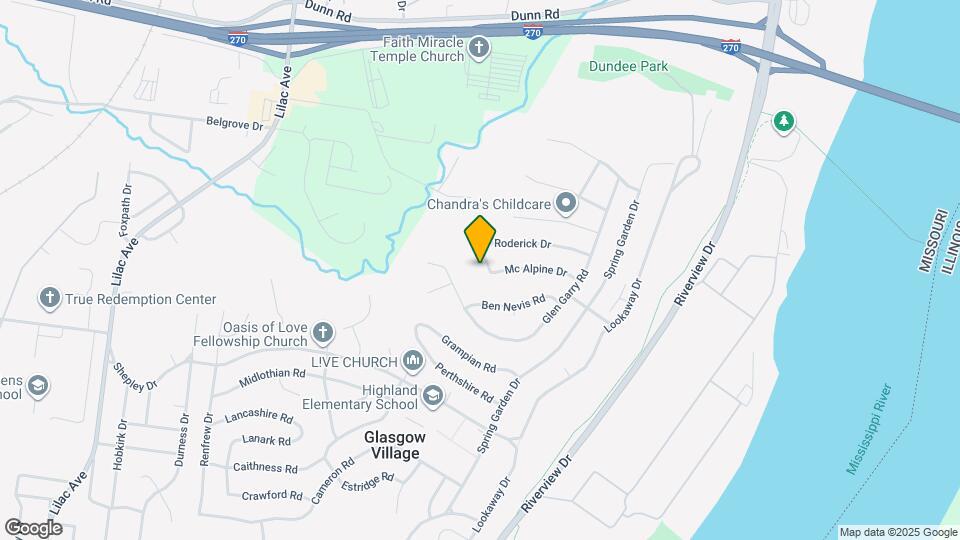 277 Roderick Dr Map and Location Details