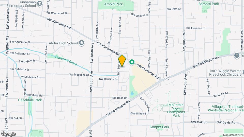 5160 SW 180th Ave Map and Location Details