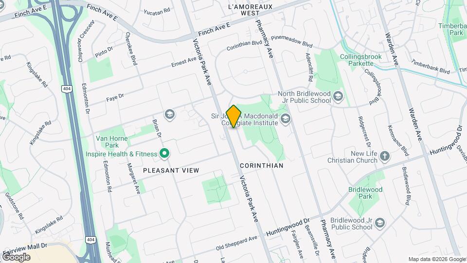 214 Fairglen Ave Map and Location Details