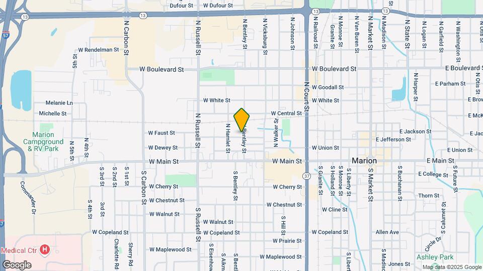 300 N Bentley St Map and Location Details
