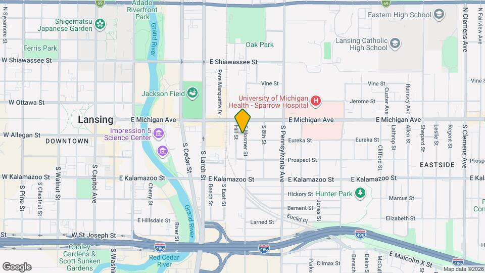 128 S Hosmer St Mapa y Detalles de la Ubicación