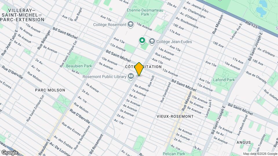 3162-3172 Rosemont Boul Map and Location Details