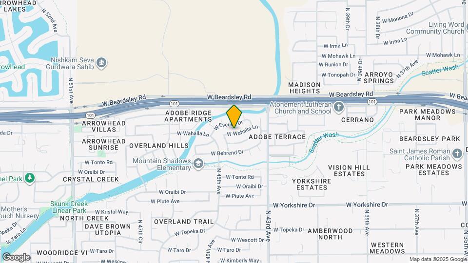 4368 W Wahalla Ln Map and Location Details