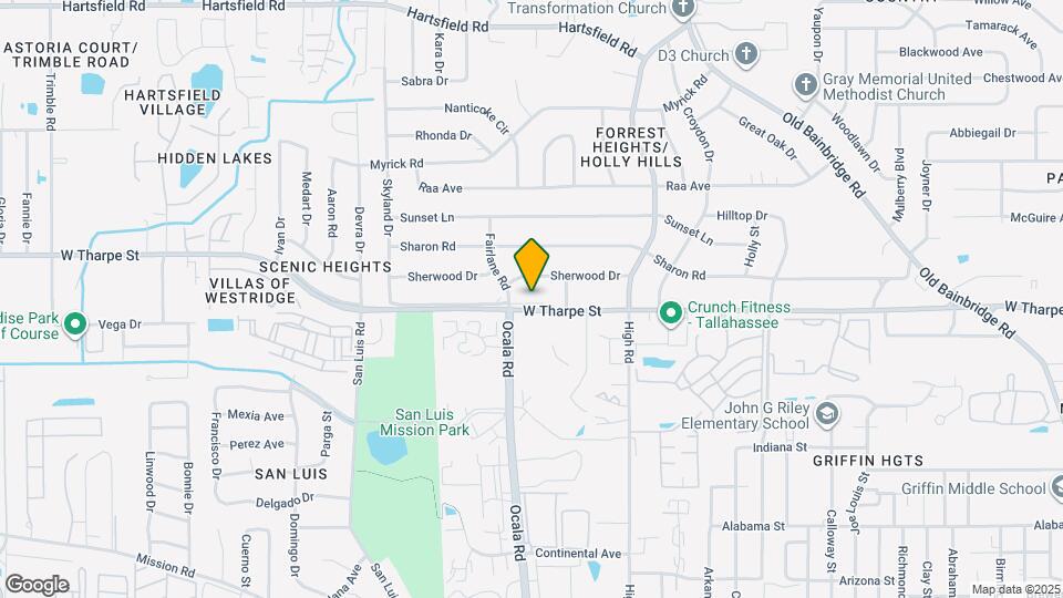 1836 W Tharpe St Map and Location Details