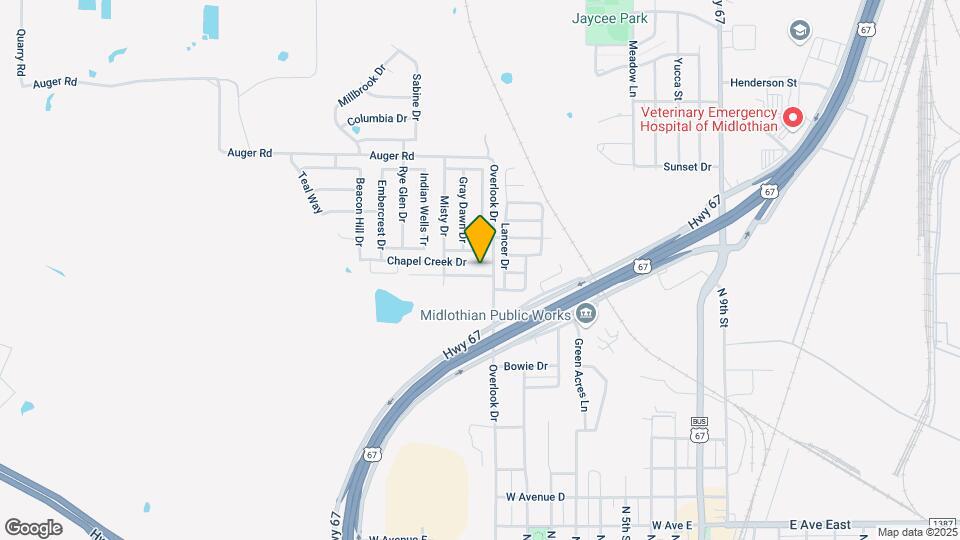 1009 Crooked Creek Ct Map and Location Details