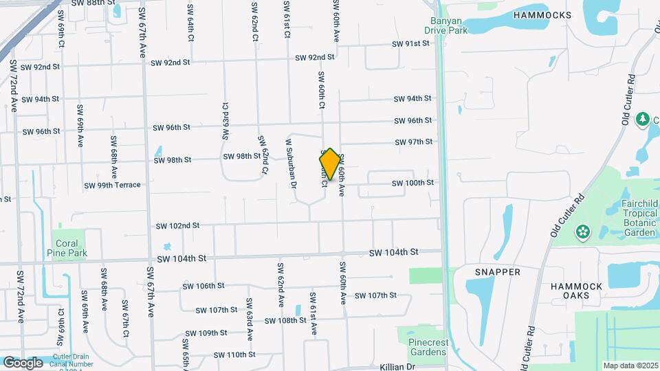 9941 SW 60th Ct Map and Location Details