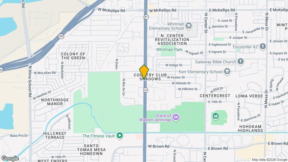 North Country Club Apartments Map and Location Details