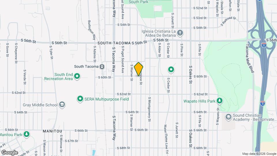 6004 S Lawrence St Map and Location Details