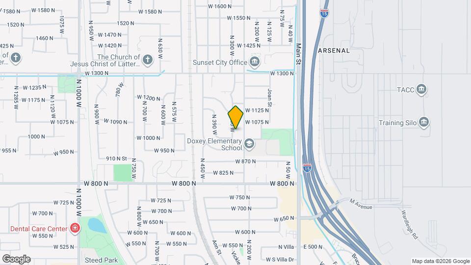 1014 N 300 W Map and Location Details