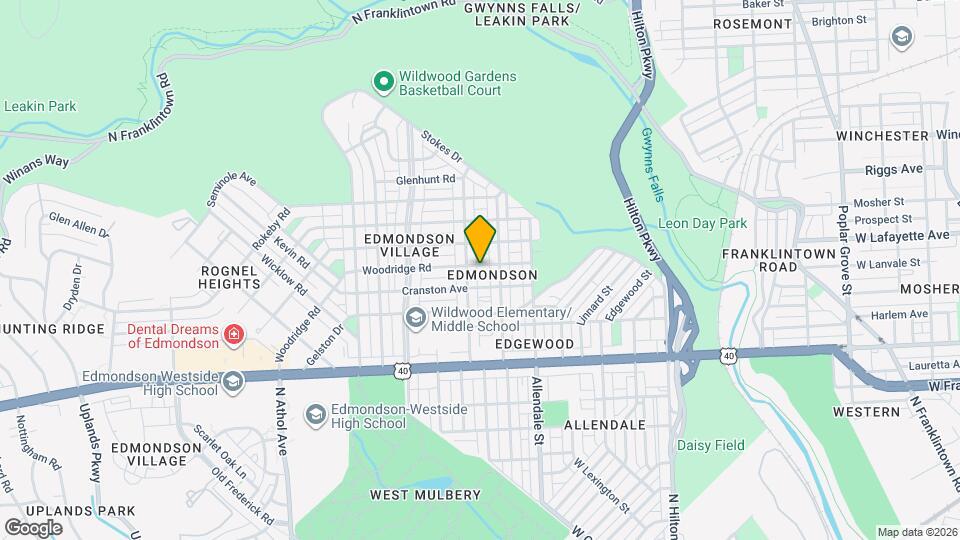 3815 Woodridge Rd Map and Location Details