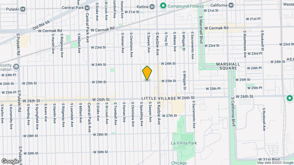 2500 S Sawyer Ave Map and Location Details