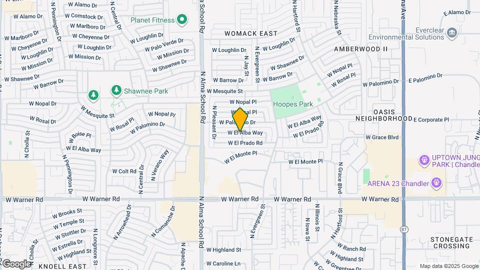 801 W El Alba Way Map and Location Details