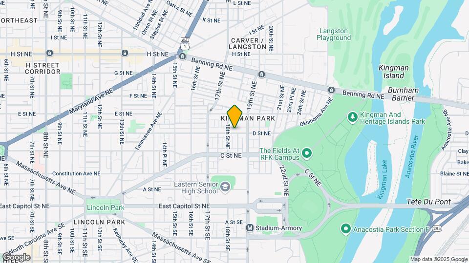 1816 D St NE Mapa y Detalles de la Ubicación