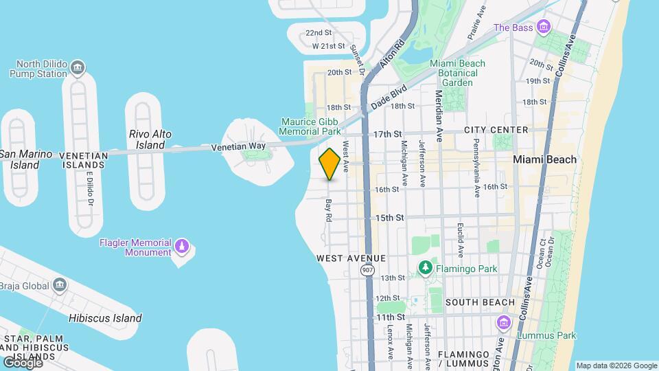 1607 Bay Rd Map and Location Details