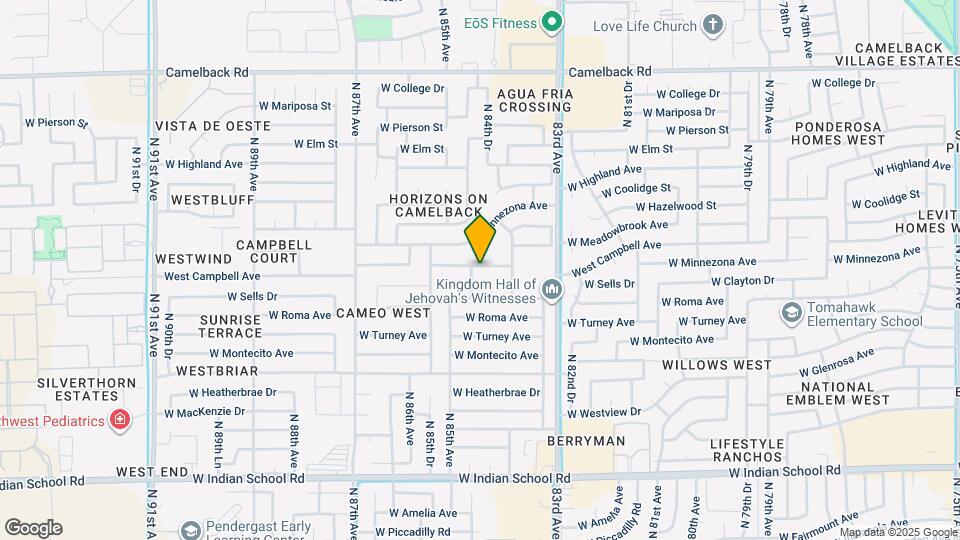 8435 West Campbell Ave Map and Location Details