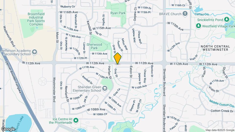 5851 W 111th Pl Map and Location Details