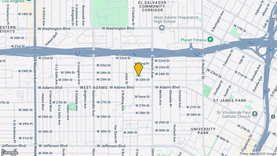 1465 W 25th St Mapa y Detalles de la Ubicación