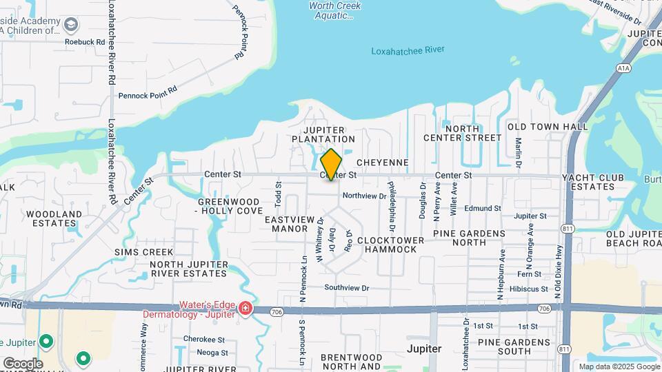 812 Center St Map and Location Details