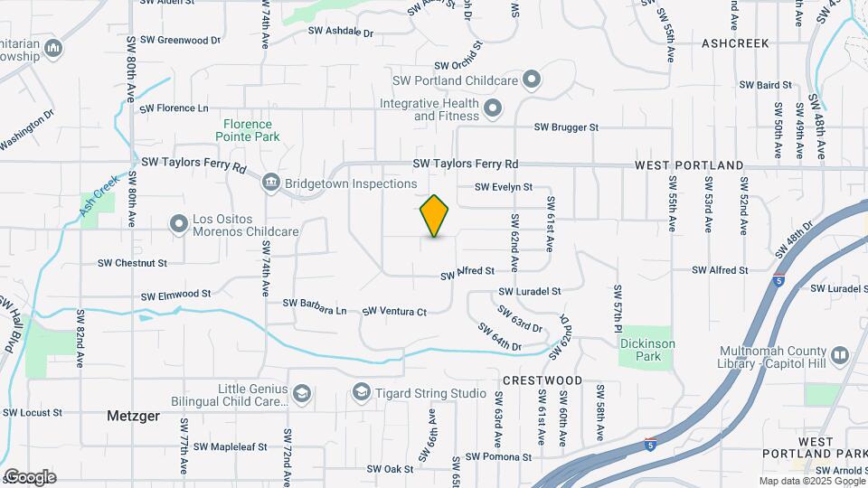 6606 SW Walnut Terrace Map and Location Details