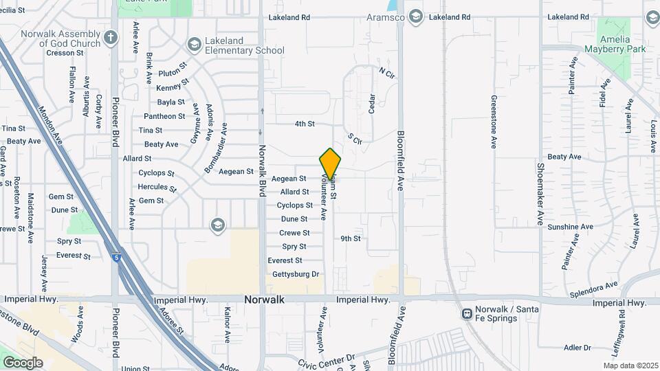 11914 Volunteer Ave Map and Location Details