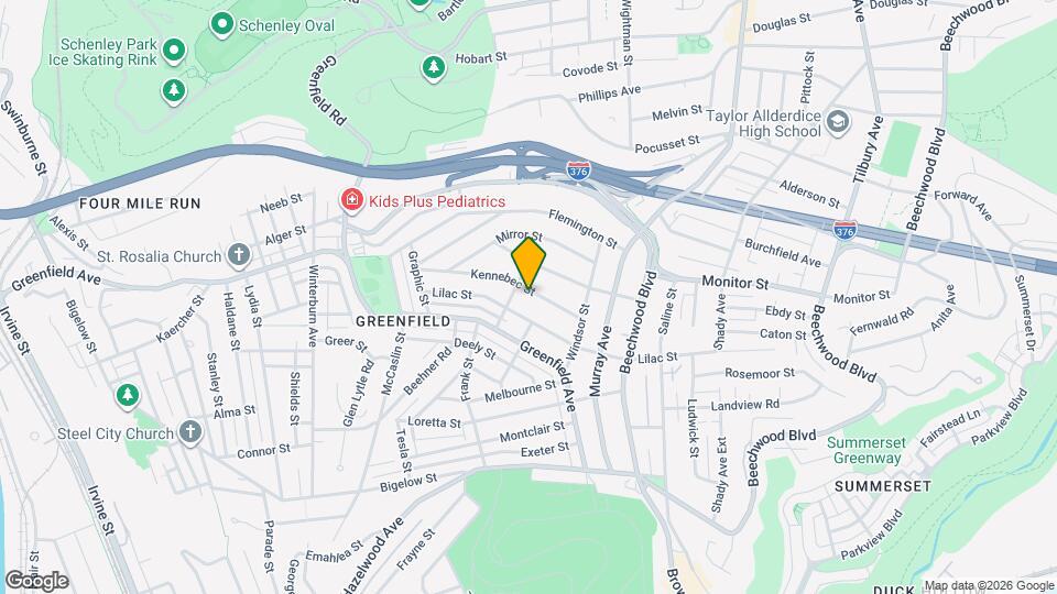 912 Kennebec St Map and Location Details