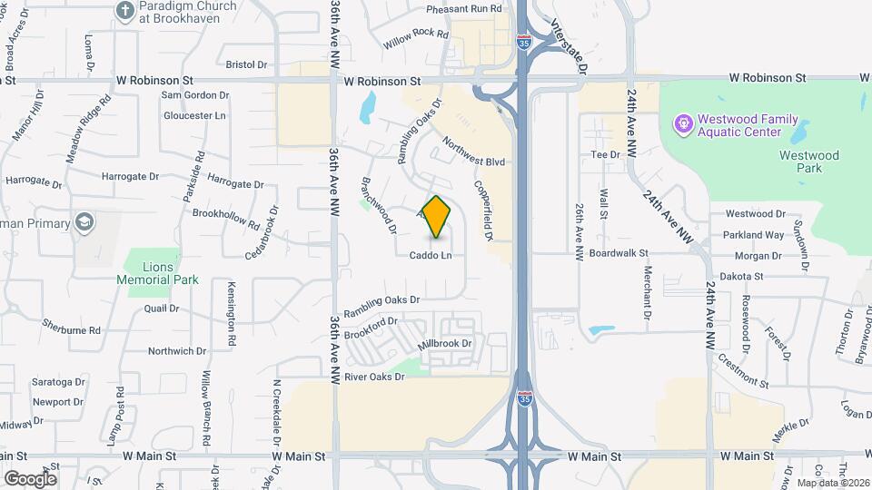 605 Springwood St Map and Location Details