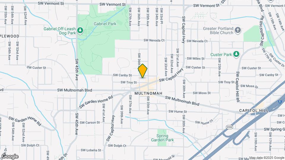 3531 SW Troy St Map and Location Details