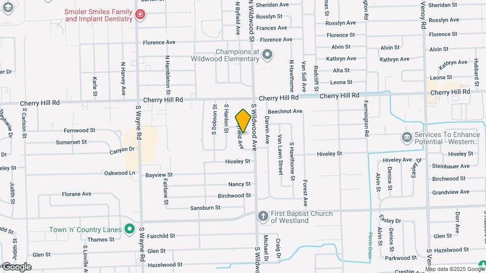 333 S Byfield St Map and Location Details