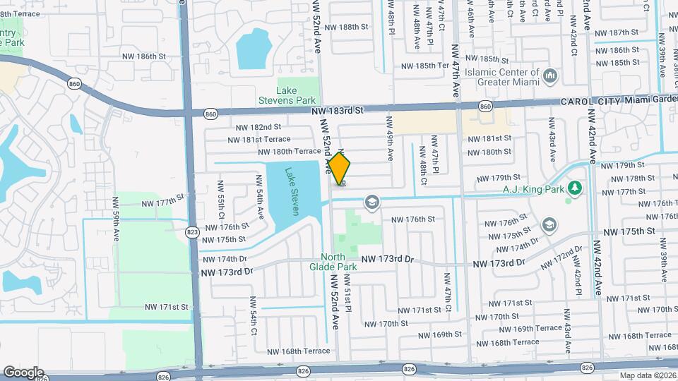 5112 NW 178th Terrace Map and Location Details