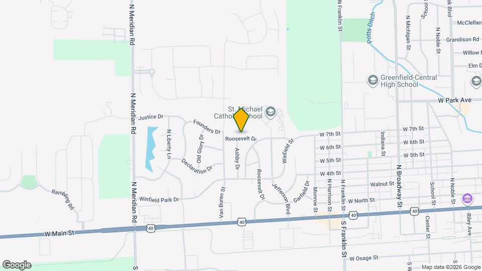 1758 Roosevelt Dr Mapa y Detalles de la Ubicación