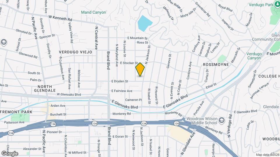 415 E Dryden St Map and Location Details