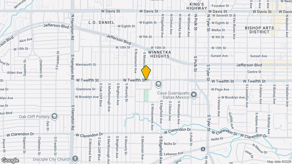 1512 W Twelfth St Map and Location Details