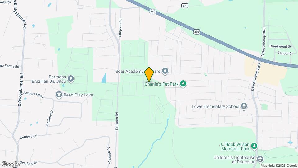 1117 Loblolly Ln Map and Location Details