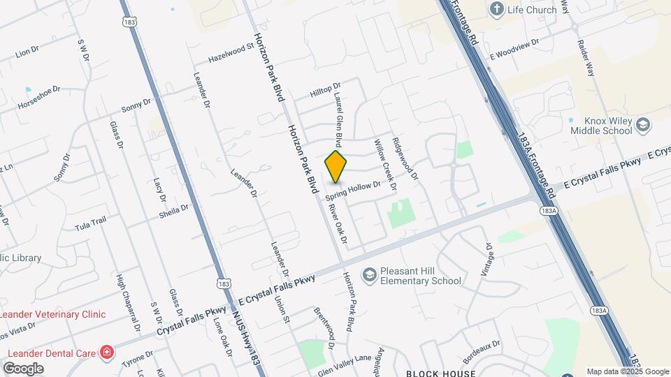 1307 Laurel Glen Blvd Map and Location Details