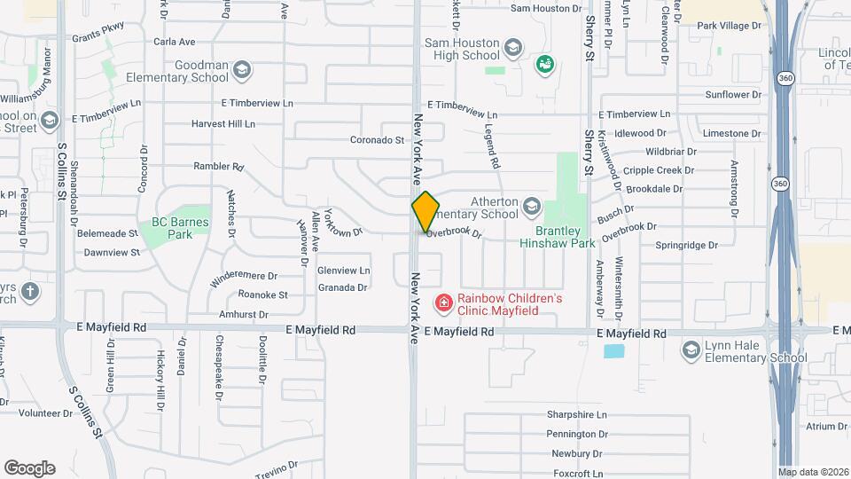 1902 Overbrook Dr Map and Location Details